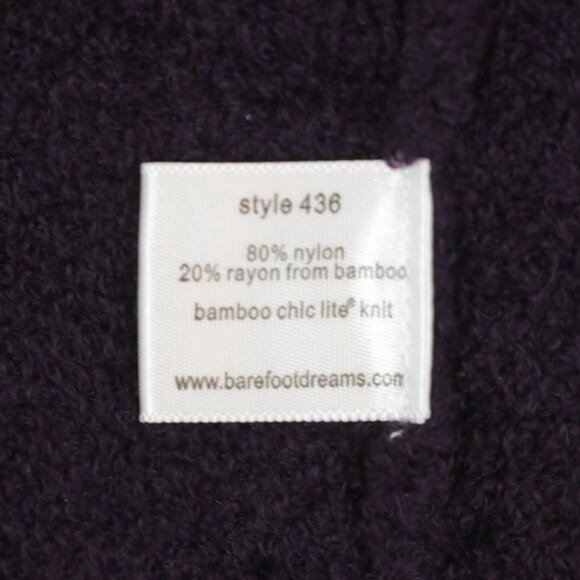 Barefoot Dreams Bamboo Chic Lite Women's Small Purple Open Front Cardigan - Picture 7 of 8